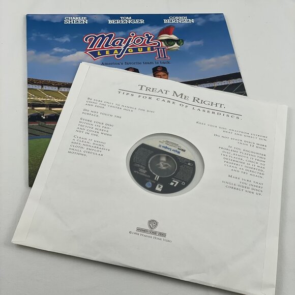 Warner Home Video Major League 2 Laserdisc LD Collectible Charlie Sheen - Picture 7 of 7